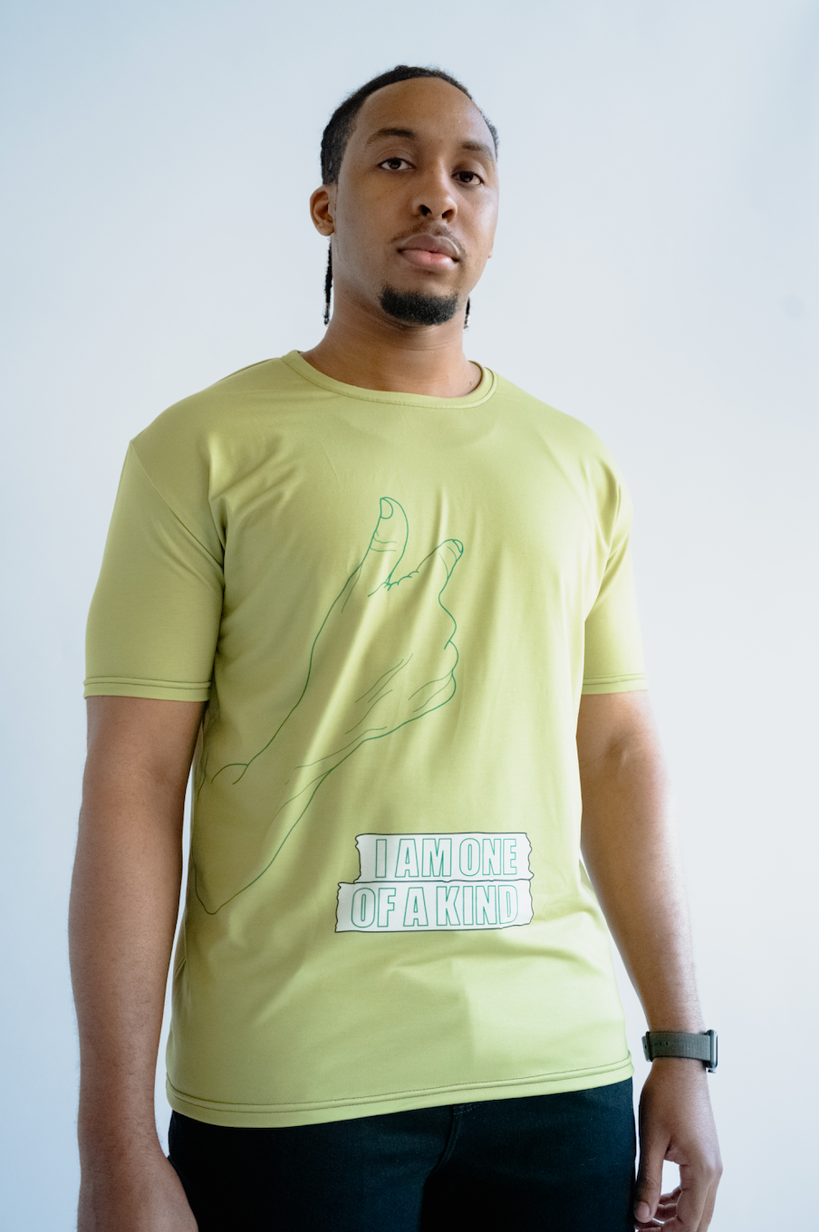 Men’s ‘I AM ONE OF A KIND’ T-Shirt - Olive Green